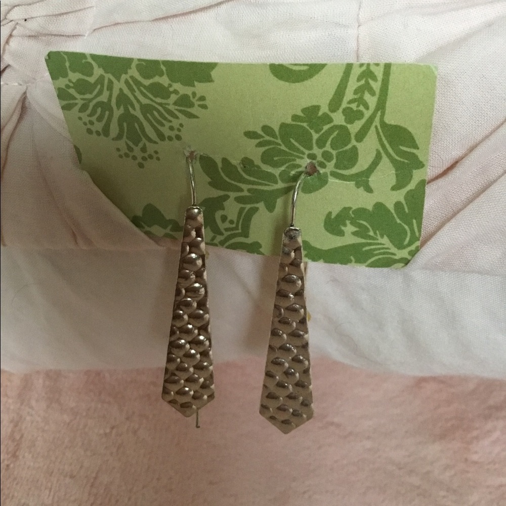 Silver fishhook earrings for sale.